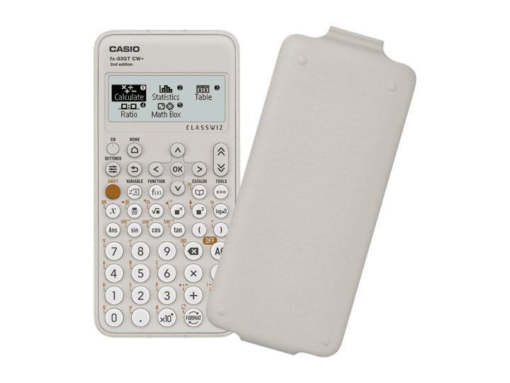Casio fx-83GTCW+ ClassWiz calculator with protective case